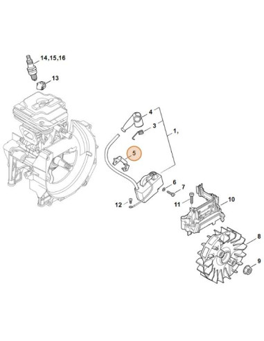 Pieza de aislamiento STIHL