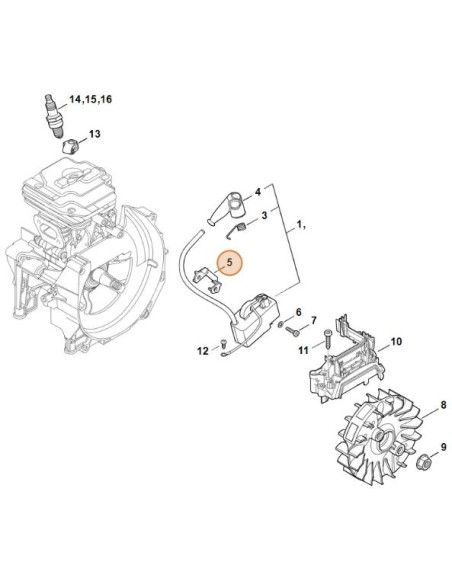 Pieza de aislamiento STIHL