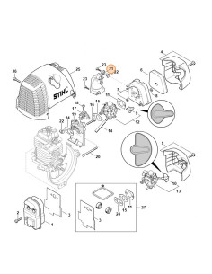 Cubierta motor STIHL 2