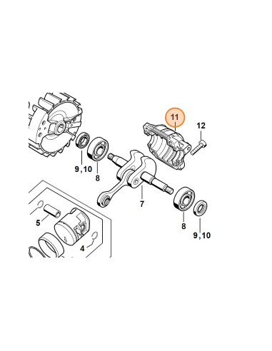Cubeta del cigüeñal STIHL