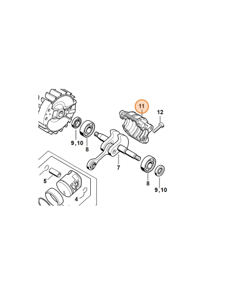 Cubeta del cigüeñal STIHL