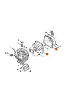 Silenciador motosierra STIHL 2