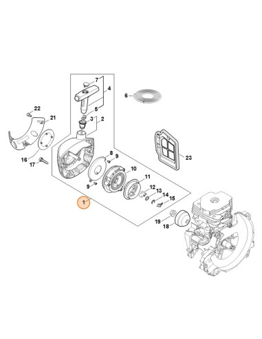 Arranque completo desbrozadora STIHL