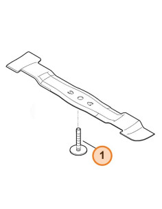 Tornillo de cuchilla cortacésped STIHL 2