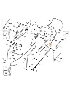 Polea de cable accionamiento STIHL 2