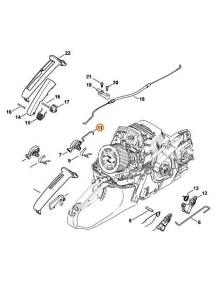 Varilla palanca cebador motosierra STIHL