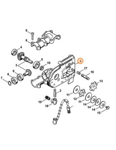 Carcasa de la caja reductora podadora STIHL 2
