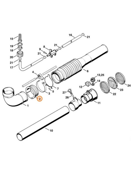 Anillo de deslizamiento soplador STIHL