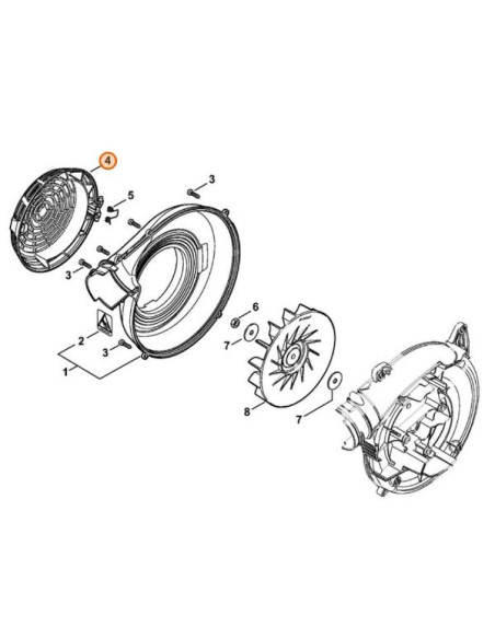 Rejilla de protección soplador STIHL