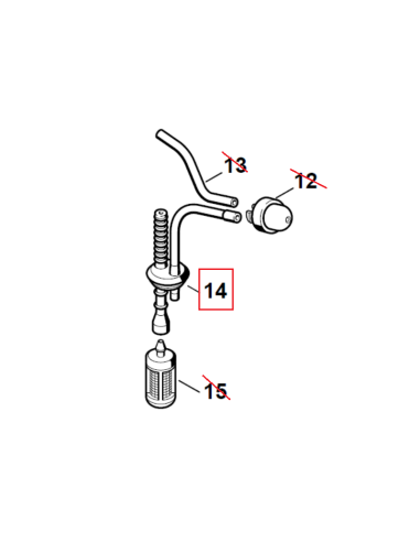 Latiguillo de combustible desbrozadora STIHL