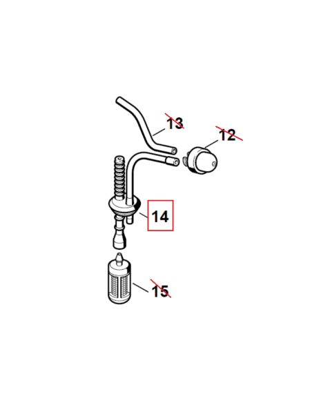 Latiguillo de combustible desbrozadora STIHL