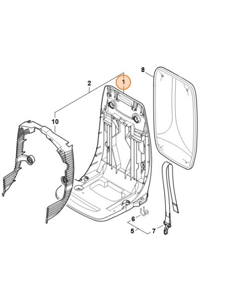 Placa del espaldar STIHL