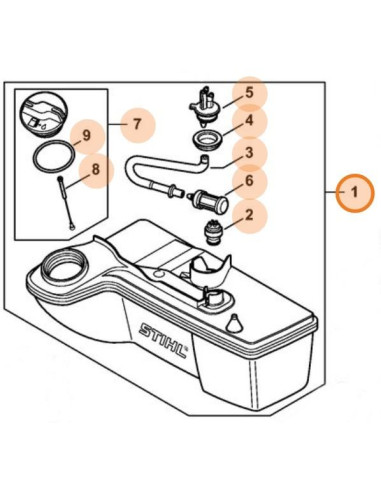 Deposito de combustible STIHL
