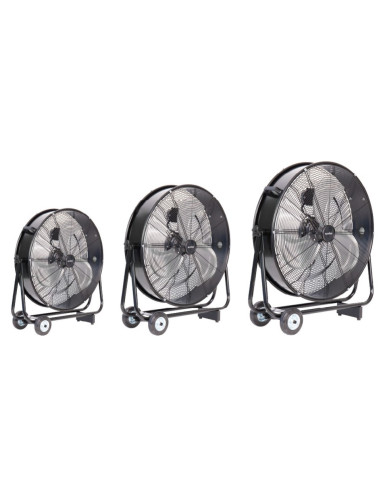 Ventilador industrial de suelo con 3 aspas