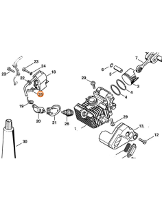 Soporte del cable de bujía STIHL 2