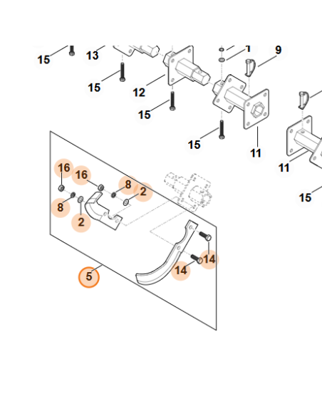 Juego de reparación (cuchillas de fresa) STIHL