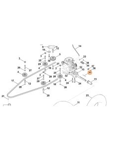 Chaveta eje transmisión 3/16"SQx21/4" STIHL / VIKING 2
