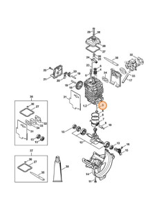 Válvula de admisión y de escape motor 4-MIX® STIHL 2