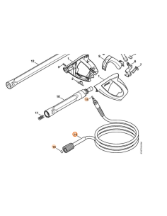 Manguera de alta presión DN 6, 9 m STIHL 2