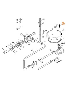 Caperuza carcasa ventilador STIHL 2