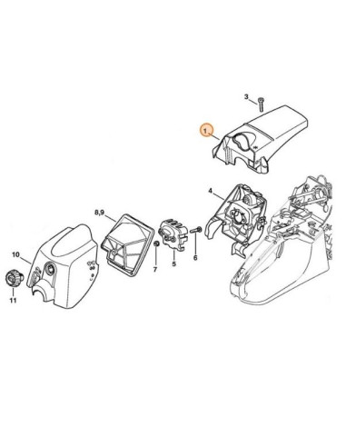 Cubierta de motor STIHL