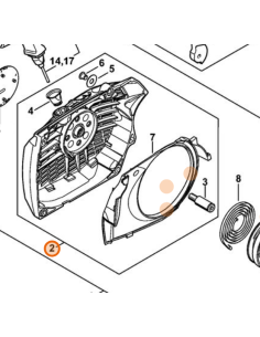 Carcasa del ventilador STIHL 2