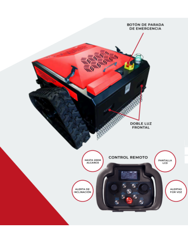 Desbrozadora control remoto 13CV [ 685mm corte ]