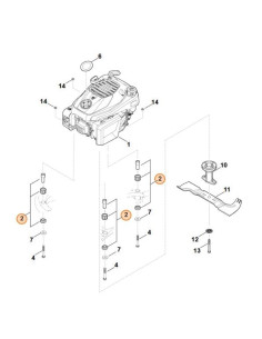 Juego de amortiguador de vibraciones STIHL 2
