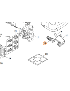 Embolo de distribución STIHL 2
