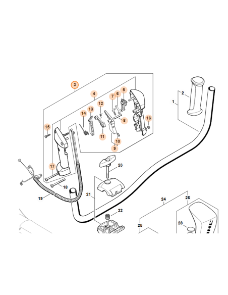 Empuñadura de mando STIHL