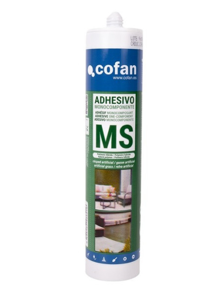 Adhesivo MS verde para césped artificial de 290 ml