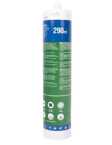 Adhesivo MS verde para césped artificial de 290 ml