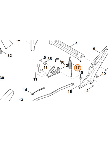 Muelle de tracción STIHL