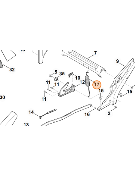 Muelle de tracción STIHL