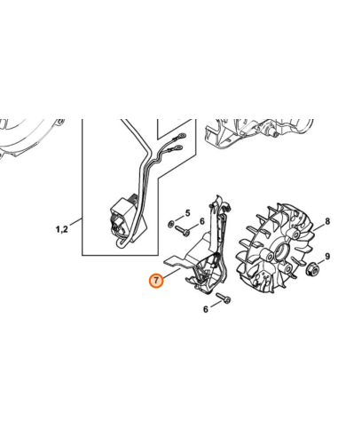 Cubierta sistema encendido STIHL
