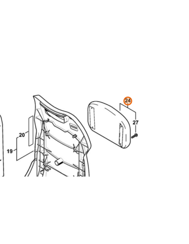 Almohadilla del espaldar soplador de mochila STIHL