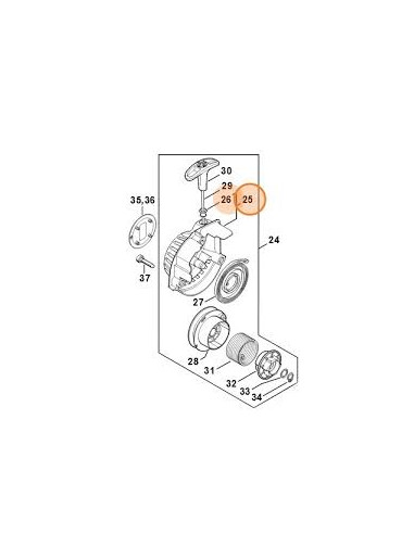 Tapa tirador arranque STIHL