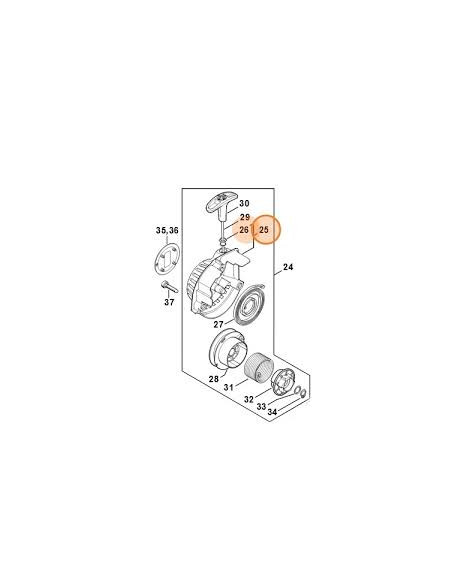 Tapa tirador arranque STIHL