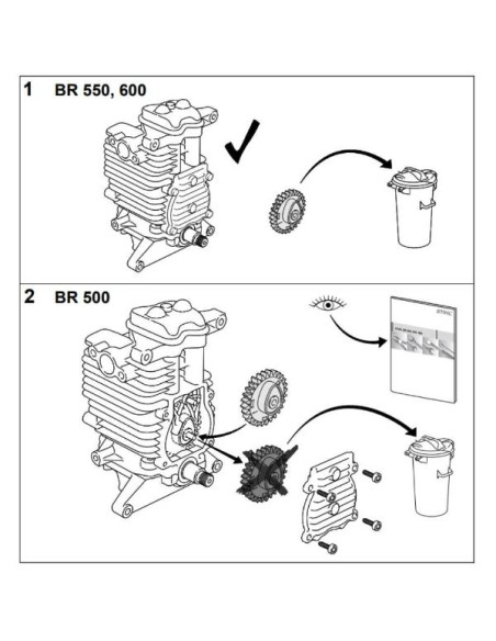 Motor aligerado Soplador STIHL