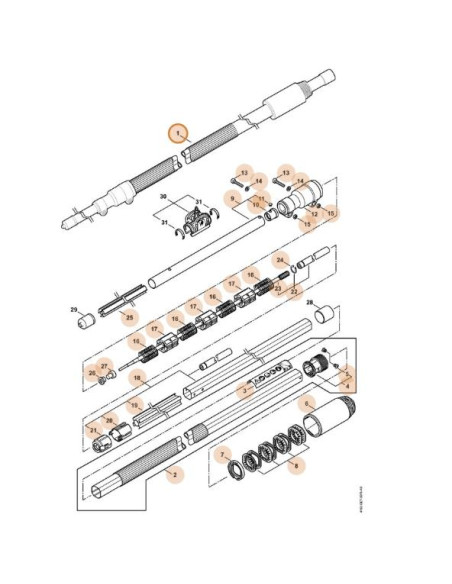 Vástago podadora altura STIHL