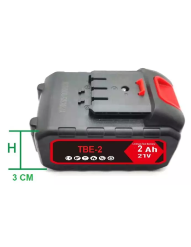 Batería Litio-ion, 2 AH, 21V