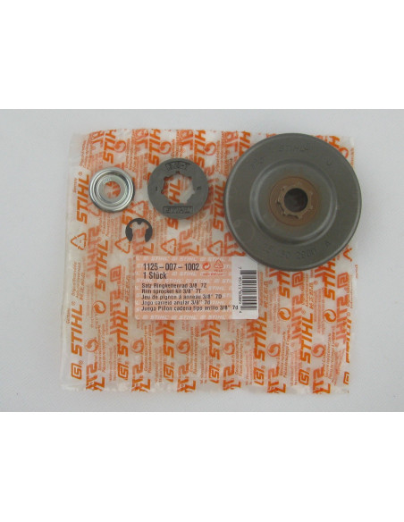 Juego de piñón de cadena postizo 3/8" 7 dientes