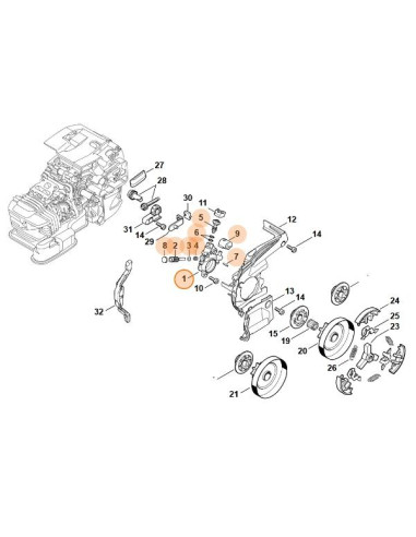 Bomba de aceite STIHL