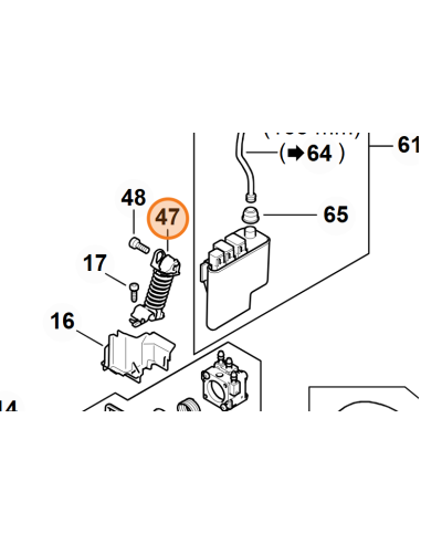 Resorte sistema AV STIHL