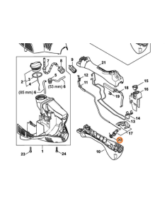 Resorte del gatillo de acelerador STIHL 2