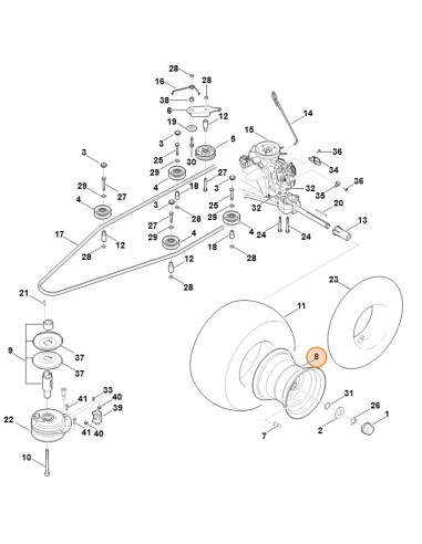 Llanta Cortacésped 8,5-8 STIHL