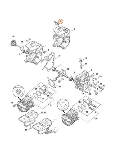 Tapa cubierta motosierra STIHL