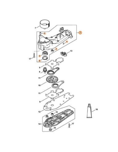 Carcasa de la caja reductora STIHL