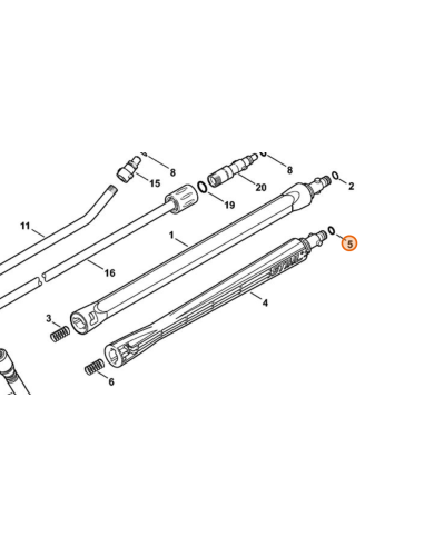 Anillo de junta circular 9,3X2,4mm STIHL
