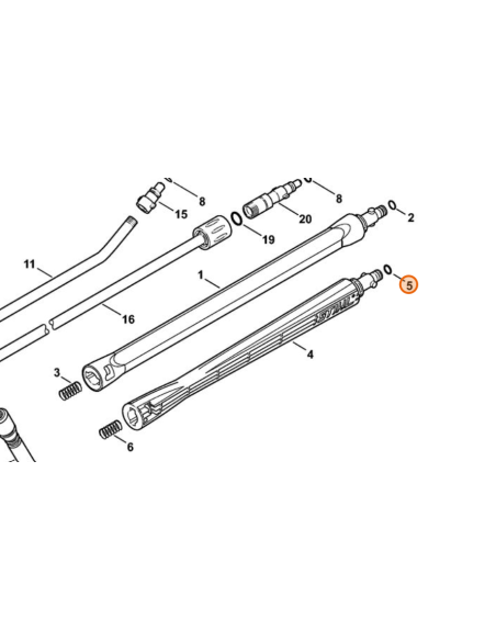 Anillo de junta circular 9,3X2,4mm STIHL